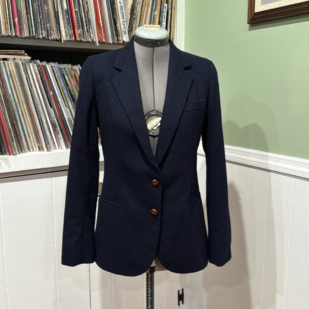 Vintage Navy Blue Blazer